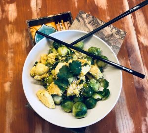 Hähnchencurry mit Rosenkohl