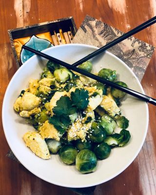 Hähnchencurry mit Rosenkohl